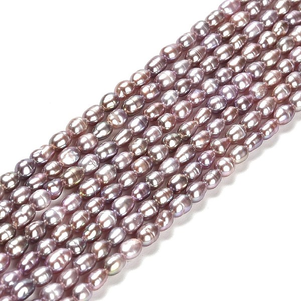 PandaHall Natural Cultured Freshwater Pearl Beads Strands, Rice, Grade 3A, Rosy Brown, 4.5~5.5x3~3.5mm, Hole: 0.5mm, about 70~71pcs/strand...
PandaHall Natural Cultured Freshwater Pearl Beads Strands, Rice, Grade 3A, Rosy Brown, 4.5~5.5x3~3.5mm, Hole: 0.5mm, about 70~71pcs/strand...