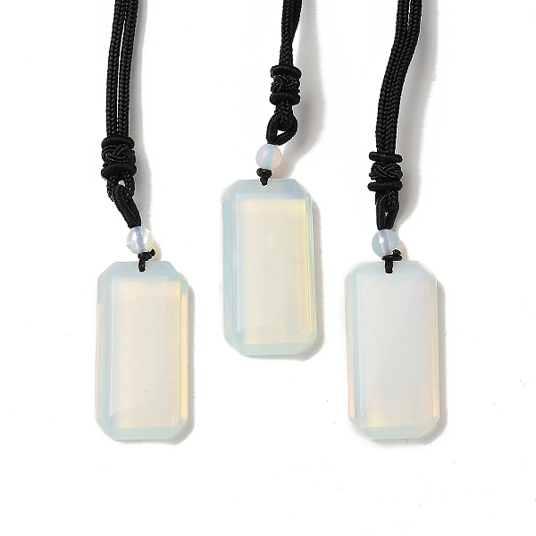 PandaHall Opalite Rectangle Pendant Necklace with Nylon Cord for Women, 25.98~27.17 inch(66~69cm) Opalite
PandaHall Opalite Rectangle Pendant Necklace with Nylon Cord for Women, 25.98~27.17 inch(66~69cm) Opalite