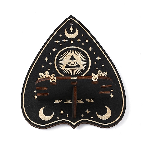 PandaHall Wooden Shelf for Crystal Ball, Witchcraft Floating Wall Shelf, for Home Room Wall Decor, Heart with All Seeing Eye, 159x75x195mm..., Black
PandaHall Wooden Shelf for Crystal Ball, Witchcraft Floating Wall Shelf, for Home Room Wall Decor, Heart with All Seeing Eye, 159x75x195mm..., Black