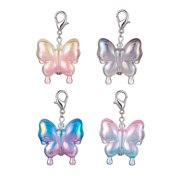 PandaHall 4Pcs Acrylic Butterfly Pendant Decorations, with Zinc Alloy Lobster Claw Clasps, Mixed Color, 58mm Acrylic Butterfly Multicolor
PandaHall 4Pcs Acrylic Butterfly Pendant Decorations, with Zinc Alloy Lobster Claw Clasps, Mixed Color, 58mm Acrylic Butterfly Multicolor