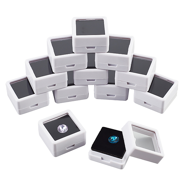 PandaHall 12 Pcs Gemstone Display Box, 1.18x1.18x0.64 White Plastic Square Jewelry Display Container Diamond Storage Box with Clear Glass...
PandaHall 12 Pcs Gemstone Display Box, 1.18x1.18x0.64 White Plastic Square Jewelry Display Container Diamond Storage Box with Clear Glass...