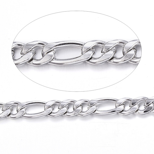 PandaHall 304 Stainless Steel Figaro Chains, with Spool, Unwelded, for Jewelry Making, Stainless Steel Color, 5~8x4x1mm, about 82.02 Feet...
PandaHall 304 Stainless Steel Figaro Chains, with Spool, Unwelded, for Jewelry Making, Stainless Steel Color, 5~8x4x1mm, about 82.02 Feet...