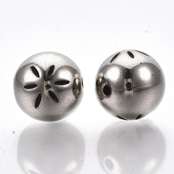 PandaHall CCB Plastic Beads, Round with Flower, Antique Silver, 11.5x11mm, Hole: 1.4mm Plastic Round
PandaHall CCB Plastic Beads, Round with Flower, Antique Silver, 11.5x11mm, Hole: 1.4mm Plastic Round