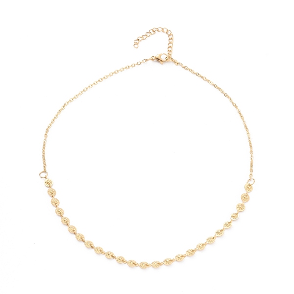PandaHall Vacuum Plating 304 Stainless Steel Link Chain Necklaces, with Lobster Claw Clasps, Flat Round with Flower, Golden, 15.7 inch(40cm)...
PandaHall Vacuum Plating 304 Stainless Steel Link Chain Necklaces, with Lobster Claw Clasps, Flat Round with Flower, Golden, 15.7 inch(40cm)...