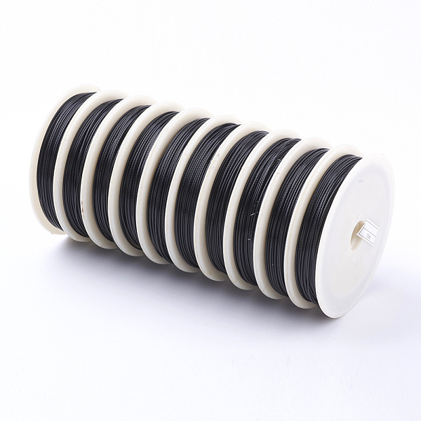 PandaHall Tiger Tail Wire, Nylon-coated Stainless Steel, Black, 18 Gauge, 1.0mm, about 32.8 Feet(10m)/roll Stainless Steel Round Black
PandaHall Tiger Tail Wire, Nylon-coated Stainless Steel, Black, 18 Gauge, 1.0mm, about 32.8 Feet(10m)/roll Stainless Steel Round Black