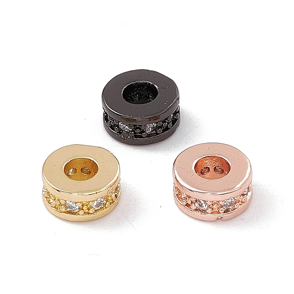 PandaHall Brass Micro Pave Cubic Zirconia Beads, Column, Lead Free & Cadmium Free, Mixed Color, 7x3.5mm, Hole: 3mm Brass+Cubic Zirconia..., Clear
PandaHall Brass Micro Pave Cubic Zirconia Beads, Column, Lead Free & Cadmium Free, Mixed Color, 7x3.5mm, Hole: 3mm Brass+Cubic Zirconia..., Clear