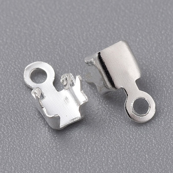 PandaHall Brass Cup Chain Ends, Rhinestone Cup Chain Connectors, Silver, 8x4.5mm, Hole: 1.4mm, about 4mm inner diameter Brass
PandaHall Brass Cup Chain Ends, Rhinestone Cup Chain Connectors, Silver, 8x4.5mm, Hole: 1.4mm, about 4mm inner diameter Brass