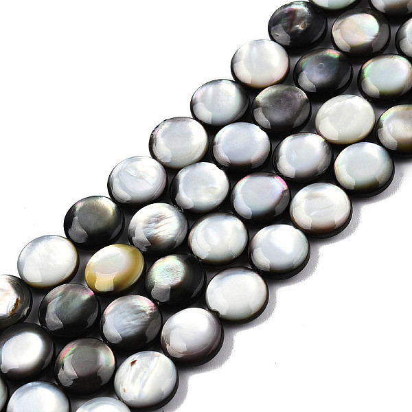 PandaHall Natural Black Lip Shell Beads Strands, Flat Round, 10x4mm, Hole: 1mm, about 40pcs/strand, 16.06 inch(40.8cm) Black Lip Shell Flat...
PandaHall Natural Black Lip Shell Beads Strands, Flat Round, 10x4mm, Hole: 1mm, about 40pcs/strand, 16.06 inch(40.8cm) Black Lip Shell Flat...