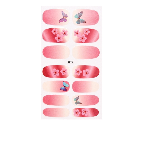 PandaHall Full Cover Strawberry Flower Nail Stickers, Self Adhesive, for Women Girls Manicure Nail Art Decoration, Flower Pattern, 25x9~16mm..., Pink
PandaHall Full Cover Strawberry Flower Nail Stickers, Self Adhesive, for Women Girls Manicure Nail Art Decoration, Flower Pattern, 25x9~16mm..., Pink