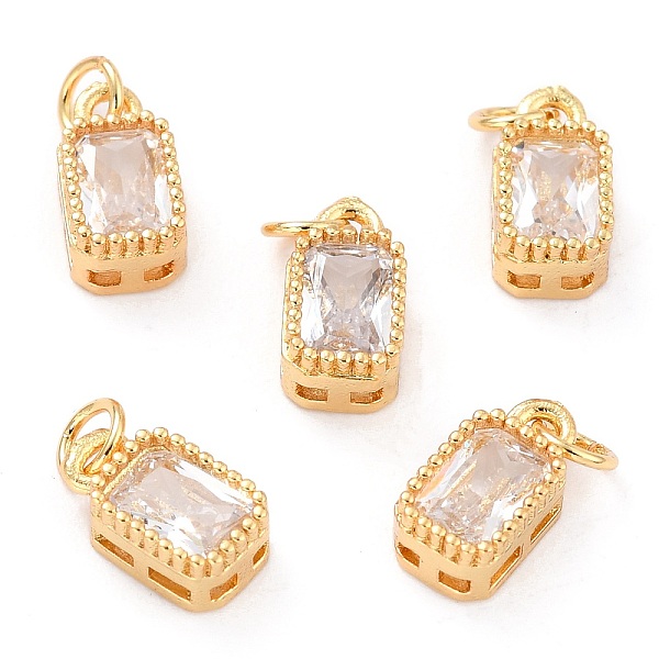 PandaHall Real 18K Gold Plated Brass Inlaid Cubic Zirconia Charms, with Jump Ring, Long-Lasting Plated, Rectangle, Clear, 9.5x5x3.5mm, Jump...
PandaHall Real 18K Gold Plated Brass Inlaid Cubic Zirconia Charms, with Jump Ring, Long-Lasting Plated, Rectangle, Clear, 9.5x5x3.5mm, Jump...