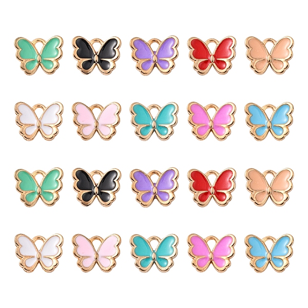 PandaHall Alloy Enamel Charms, Butterfly, Light Gold, Mixed Color, 10.5x13x3mm, Hole: 2mm Alloy+Enamel Butterfly Multicolor
PandaHall Alloy Enamel Charms, Butterfly, Light Gold, Mixed Color, 10.5x13x3mm, Hole: 2mm Alloy+Enamel Butterfly Multicolor