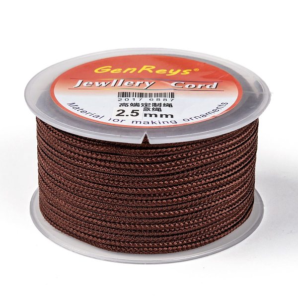 PandaHall Braided Nylon Threads, Dyed, Dark Coffee, 2.5mm, about 10.93 yards(10m)/roll Nylon Brown
PandaHall Braided Nylon Threads, Dyed, Dark Coffee, 2.5mm, about 10.93 yards(10m)/roll Nylon Brown