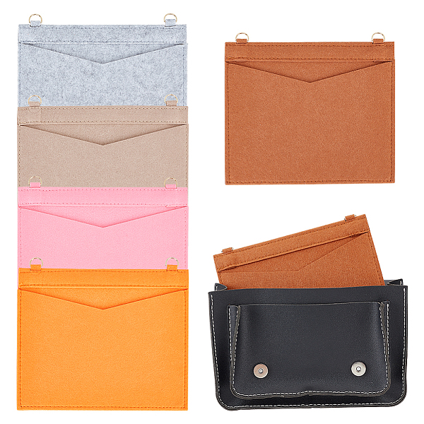 PandaHall WADORN 5Pcs 5 Colors Wool Felt Bag Organizer Inserts, with Light Gold Tone Alloy D-Rings, for Envolope Bag Accessories, Rectangle..., Multicolor
PandaHall WADORN 5Pcs 5 Colors Wool Felt Bag Organizer Inserts, with Light Gold Tone Alloy D-Rings, for Envolope Bag Accessories, Rectangle..., Multicolor