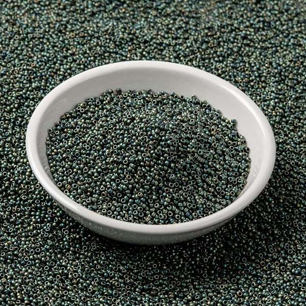 PandaHall MIYUKI Round Rocailles Beads, Japanese Seed Beads, 15/0, (RR2008) Matte Metallic Patina Iris, 15/0, 1.5mm, Hole: 0.7mm, about..., Green
PandaHall MIYUKI Round Rocailles Beads, Japanese Seed Beads, 15/0, (RR2008) Matte Metallic Patina Iris, 15/0, 1.5mm, Hole: 0.7mm, about..., Green