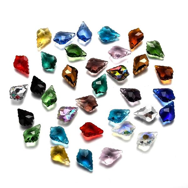 PandaHall Faceted Glass Pendants, Leaf, Mixed Color, 22x15.5x8.5mm, Hole: 1mm Glass Leaf Multicolor
PandaHall Faceted Glass Pendants, Leaf, Mixed Color, 22x15.5x8.5mm, Hole: 1mm Glass Leaf Multicolor