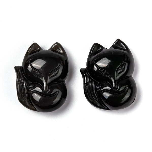 PandaHall Natural Obsidian Pendants, Fox, 28x21.5x10mm, Hole: 2mm Obsidian Fox Black
PandaHall Natural Obsidian Pendants, Fox, 28x21.5x10mm, Hole: 2mm Obsidian Fox Black