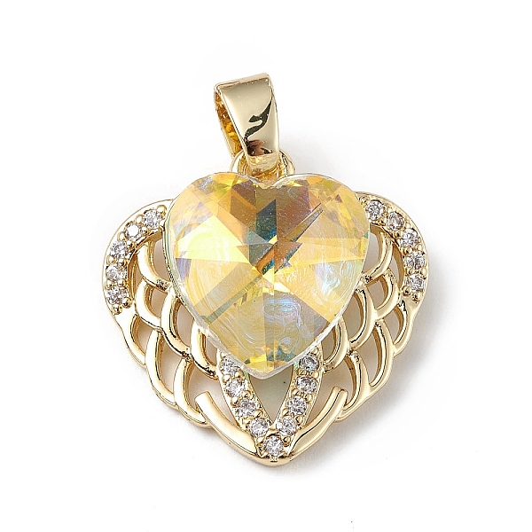 PandaHall Real 18K Gold Plated Rack Plating Brass Micro Pave Clear Cubic Zirconia Pendants, with Glass, Long-Lasting Plated, Cadmium Free &...
PandaHall Real 18K Gold Plated Rack Plating Brass Micro Pave Clear Cubic Zirconia Pendants, with Glass, Long-Lasting Plated, Cadmium Free &...