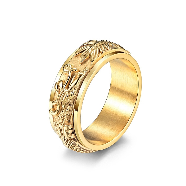 PandaHall Dragon Pattern Titanium Steel Rotating Finger Ring, Fidget Spinner Ring for Calming Worry Meditation, Golden, US Size 10(19.8mm)...
PandaHall Dragon Pattern Titanium Steel Rotating Finger Ring, Fidget Spinner Ring for Calming Worry Meditation, Golden, US Size 10(19.8mm)...