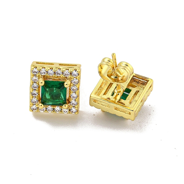 PandaHall Square Brass Micro Pave Clear Cubic Zirconia Stud Earrings, with Emerald Rhinestone for Women, Real 18K Gold Plated, 10x10mm Cubic..., Green
PandaHall Square Brass Micro Pave Clear Cubic Zirconia Stud Earrings, with Emerald Rhinestone for Women, Real 18K Gold Plated, 10x10mm Cubic..., Green