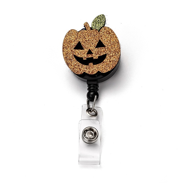 PandaHall Halloween Pumpkin Glitter Powder Felt & ABS Plastic Badge Reel, Retractable Badge Holder, with Iron Alligator Clip, Platinum...
PandaHall Halloween Pumpkin Glitter Powder Felt & ABS Plastic Badge Reel, Retractable Badge Holder, with Iron Alligator Clip, Platinum...