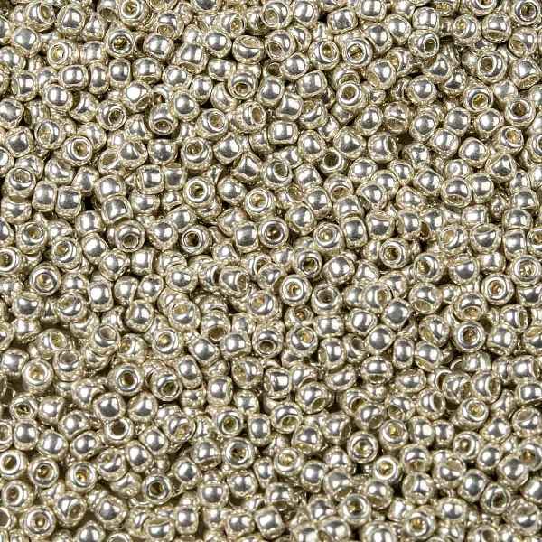 PandaHall TOHO Round Seed Beads, Japanese Seed Beads, (558) Silver Metallic, 11/0, 2.2mm, Hole: 0.8mm, about 50000pcs/pound Glass Silver
PandaHall TOHO Round Seed Beads, Japanese Seed Beads, (558) Silver Metallic, 11/0, 2.2mm, Hole: 0.8mm, about 50000pcs/pound Glass Silver