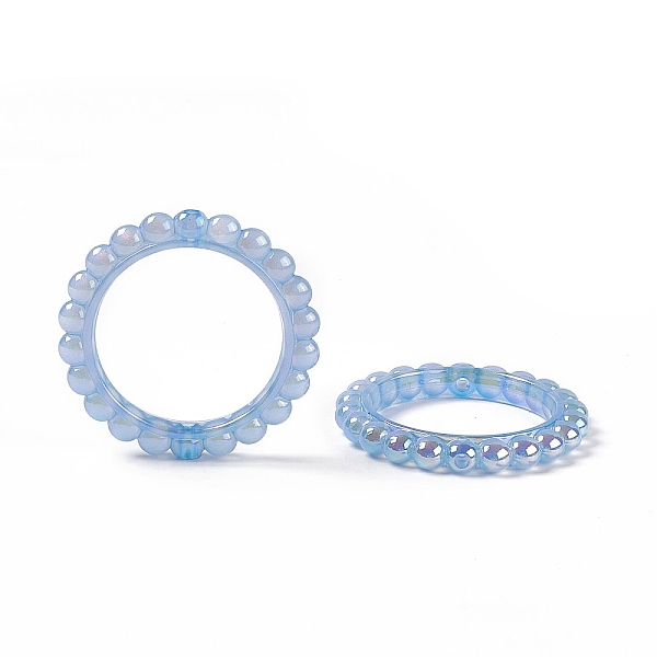 PandaHall UV Plating Opaque Acrylic Beads Frames, Flower Ring, Light Blue, 42.5x43x5.5mm, Hole: 2.5mm, Inner Diameter: 31mm Acrylic Ring
PandaHall UV Plating Opaque Acrylic Beads Frames, Flower Ring, Light Blue, 42.5x43x5.5mm, Hole: 2.5mm, Inner Diameter: 31mm Acrylic Ring