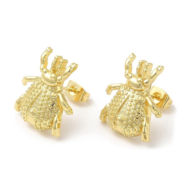 PandaHall Brass Insect Beetle Stud Earrings, Lead Free & Cadmium Free, Real 18K Gold Plated, 18x17mm Brass Beetle
PandaHall Brass Insect Beetle Stud Earrings, Lead Free & Cadmium Free, Real 18K Gold Plated, 18x17mm Brass Beetle