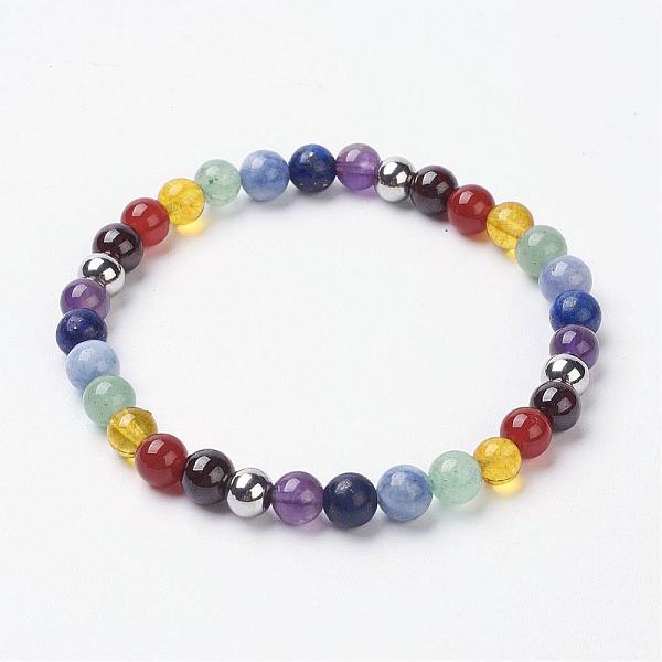 PandaHall Chakra Jewelry, Gemstone Stretch Bracelets, with 304 Stainless Steel Smooth Round Beads, Stainless Steel Color, 2 inch(52mm) Mixed...
PandaHall Chakra Jewelry, Gemstone Stretch Bracelets, with 304 Stainless Steel Smooth Round Beads, Stainless Steel Color, 2 inch(52mm) Mixed...