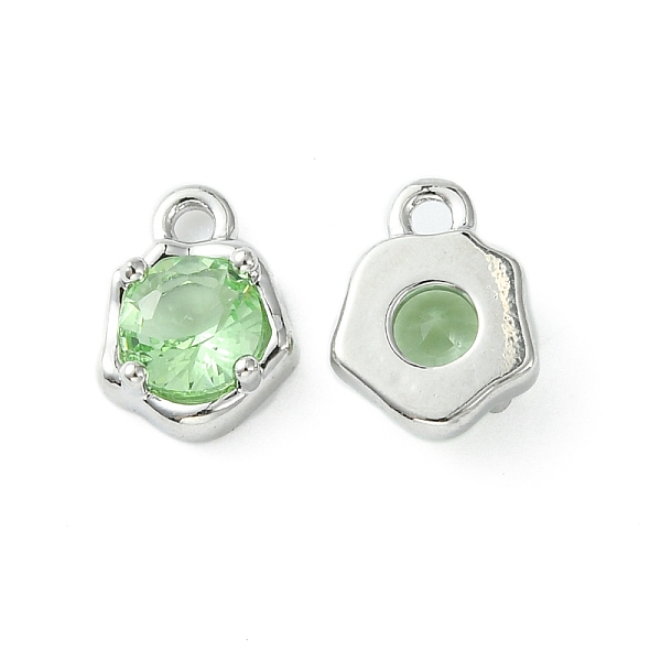 PandaHall Brass Micro Pave Cubic Zirconia Charms, Irregular Shape Charm, Real Platinum Plated, Light Green, 9x7x3mm, Hole: 1.4mm Brass+Cubic...
PandaHall Brass Micro Pave Cubic Zirconia Charms, Irregular Shape Charm, Real Platinum Plated, Light Green, 9x7x3mm, Hole: 1.4mm Brass+Cubic...