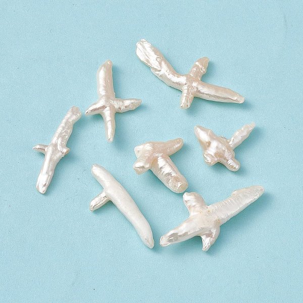 PandaHall Baroque Natural Keshi Pearl Beads, Religion Cross, Seashell Color, 28~48.5x24~24.5x8.5~9mm, Hole: 0.7mm Keshi Pearl Cross
PandaHall Baroque Natural Keshi Pearl Beads, Religion Cross, Seashell Color, 28~48.5x24~24.5x8.5~9mm, Hole: 0.7mm Keshi Pearl Cross