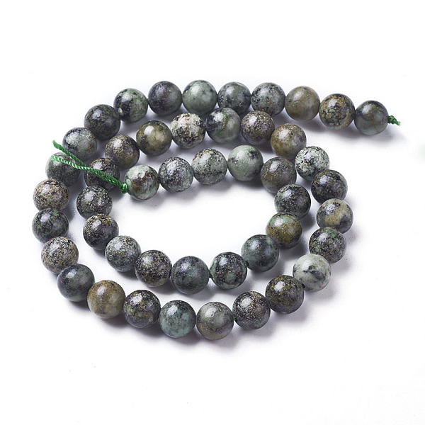 PandaHall Natural African Turquoise(Jasper) Beads Strands, Round, Medium Turquoise, 8mm, Hole: 1mm, about 47pcs/strand, 15.3 inch African..., Cyan
PandaHall Natural African Turquoise(Jasper) Beads Strands, Round, Medium Turquoise, 8mm, Hole: 1mm, about 47pcs/strand, 15.3 inch African..., Cyan