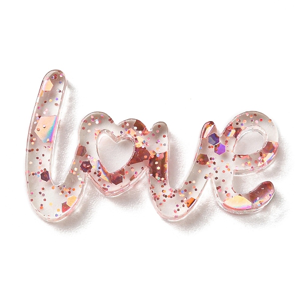 PandaHall Transparent Acrylic Cabochons, with Sequin, Word LOVE, Moccasin, 14.5x24x2mm Acrylic Word Orange
PandaHall Transparent Acrylic Cabochons, with Sequin, Word LOVE, Moccasin, 14.5x24x2mm Acrylic Word Orange
