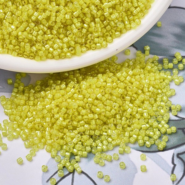 PandaHall MIYUKI Delica Beads, Cylinder, Japanese Seed Beads, 11/0, (DB1776) White Lined Yellow AB, 1.3x1.6mm, Hole: 0.8mm, about...
PandaHall MIYUKI Delica Beads, Cylinder, Japanese Seed Beads, 11/0, (DB1776) White Lined Yellow AB, 1.3x1.6mm, Hole: 0.8mm, about...