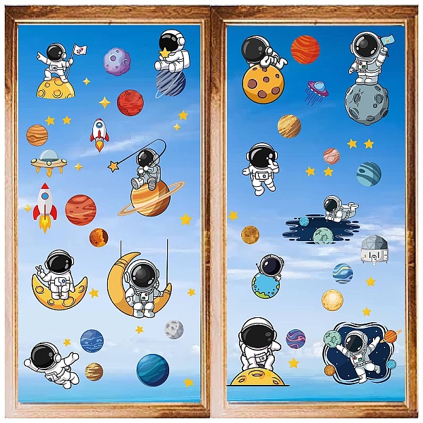 PandaHall 8 Sheets 8 Styles PVC Waterproof Wall Stickers, Self-Adhesive Decals, for Window or Stairway Home Decoration, Rectangle, Planet...
PandaHall 8 Sheets 8 Styles PVC Waterproof Wall Stickers, Self-Adhesive Decals, for Window or Stairway Home Decoration, Rectangle, Planet...
