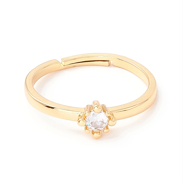 PandaHall Sparkling Cubic Zirconia Adjustbale Ring, Real 18K Gold Plated Brass Finger Ring for Women, Clear, US Size 6 1/2(16.9mm)...
PandaHall Sparkling Cubic Zirconia Adjustbale Ring, Real 18K Gold Plated Brass Finger Ring for Women, Clear, US Size 6 1/2(16.9mm)...