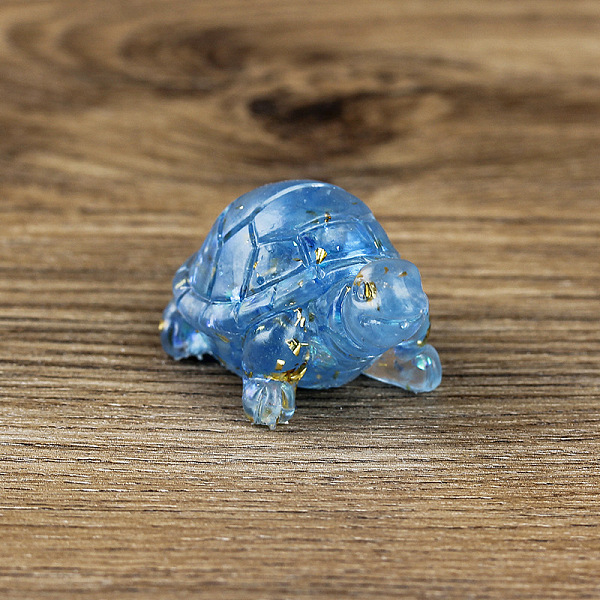 PandaHall Resin Home Display Decorations, with Natural Aquamarine Chips and Gold Foil Inside, Tortoise, 50x30x27mm Aquamarine Tortoise
PandaHall Resin Home Display Decorations, with Natural Aquamarine Chips and Gold Foil Inside, Tortoise, 50x30x27mm Aquamarine Tortoise