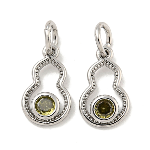 PandaHall Brass Micro Pave Cubic Zirconia Pendants, Gourd, with Jump Ring, Olive Drab, Platinum, 12x7x2.5mm, Hole: 3mm Brass+Cubic...
PandaHall Brass Micro Pave Cubic Zirconia Pendants, Gourd, with Jump Ring, Olive Drab, Platinum, 12x7x2.5mm, Hole: 3mm Brass+Cubic...