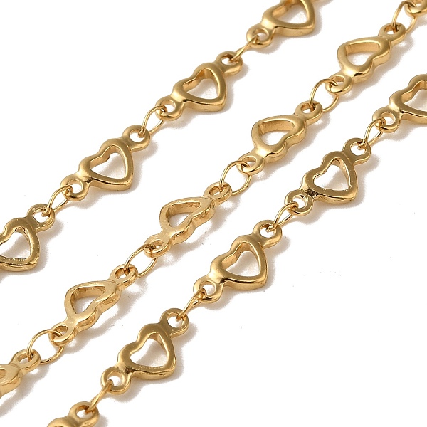 PandaHall Ion Plating(IP) 304 Stainless Steel Heart Link Chains, Soldered, with Spool, Real 18K Gold Plated, 10x4.5x1.3mm, 10m/roll 304...
PandaHall Ion Plating(IP) 304 Stainless Steel Heart Link Chains, Soldered, with Spool, Real 18K Gold Plated, 10x4.5x1.3mm, 10m/roll 304...