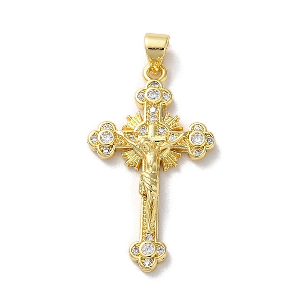 PandaHall Brass Micro Pave Clear Cubic Zirconia Pendants, Cross, Real 18K Gold Plated, 32.5x19x4mm, Hole: 4x3.5mm Brass+Cubic Zirconia Cross...
PandaHall Brass Micro Pave Clear Cubic Zirconia Pendants, Cross, Real 18K Gold Plated, 32.5x19x4mm, Hole: 4x3.5mm Brass+Cubic Zirconia Cross...