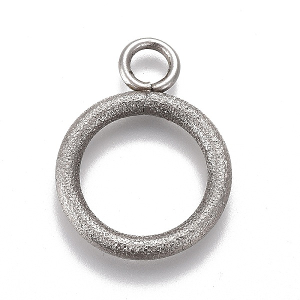PandaHall 304 Stainless Steel Toggle Clasps Parts, Textured, Ring, Stainless Steel Color, 19x14x2mm, Hole: 3mm 304 Stainless Steel Ring
PandaHall 304 Stainless Steel Toggle Clasps Parts, Textured, Ring, Stainless Steel Color, 19x14x2mm, Hole: 3mm 304 Stainless Steel Ring