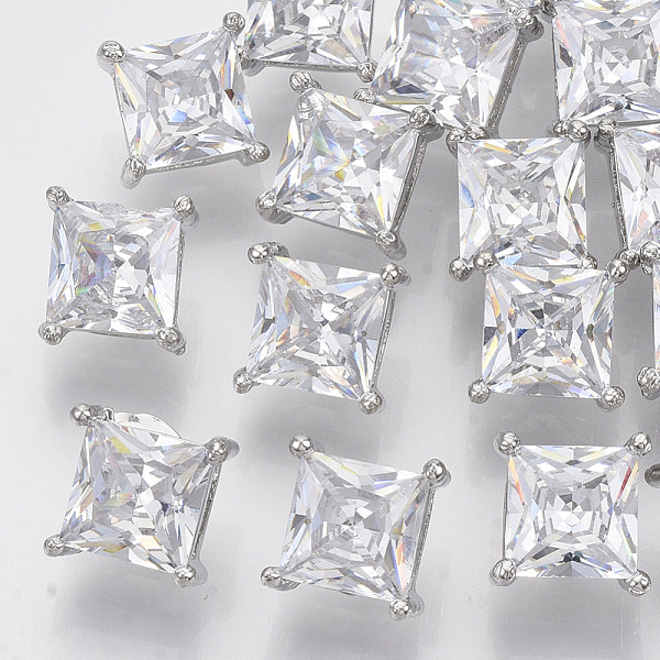 PandaHall Brass Shank Buttons, with Micro Pave Cubic Zirconia, Square, Clear, Platinum, 10x10x9mm, Hole: 1.4mm Brass Square Clear
PandaHall Brass Shank Buttons, with Micro Pave Cubic Zirconia, Square, Clear, Platinum, 10x10x9mm, Hole: 1.4mm Brass Square Clear