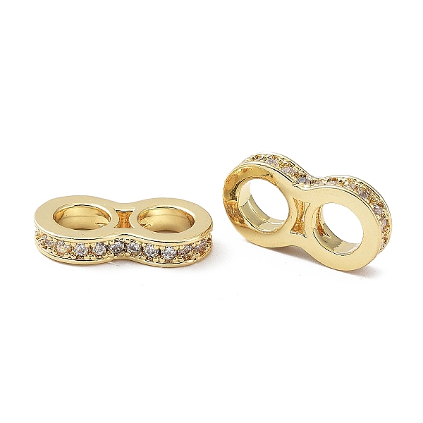 PandaHall Brass Micro Pave Cubic Zirconia Multi-Strand Links, Number 8 Shaped, Real 18K Gold Plated, 17x9x9mm, Hole: 5mm Brass+Cubic..., Clear
PandaHall Brass Micro Pave Cubic Zirconia Multi-Strand Links, Number 8 Shaped, Real 18K Gold Plated, 17x9x9mm, Hole: 5mm Brass+Cubic..., Clear
