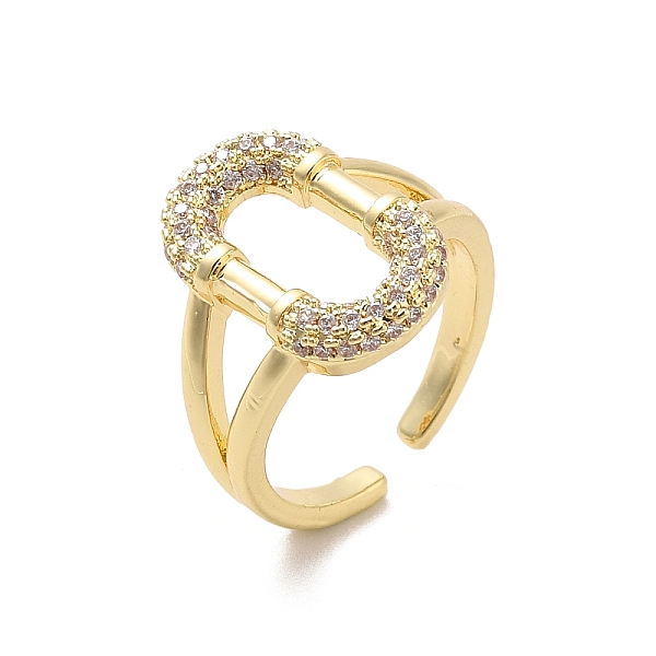 PandaHall Brass Micro Pave Cubic Zirconia Open Cuff Rings, Golden, US Size 6 1/4(16.7mm) Brass+Cubic Zirconia
PandaHall Brass Micro Pave Cubic Zirconia Open Cuff Rings, Golden, US Size 6 1/4(16.7mm) Brass+Cubic Zirconia