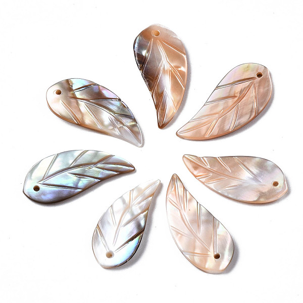 PandaHall Natural Freshwater Shell Pendants, Leaf, 21~22x9~10x1.5~2.5mm, Hole: 1mm Freshwater Shell Leaf
PandaHall Natural Freshwater Shell Pendants, Leaf, 21~22x9~10x1.5~2.5mm, Hole: 1mm Freshwater Shell Leaf