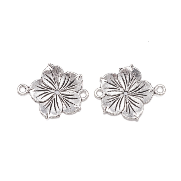PandaHall Tibetan Style Zinc Alloy Connector Charms, Flower, Antique Silver, 21x26x2mm, Hole: 1.8mm Alloy Flower
PandaHall Tibetan Style Zinc Alloy Connector Charms, Flower, Antique Silver, 21x26x2mm, Hole: 1.8mm Alloy Flower