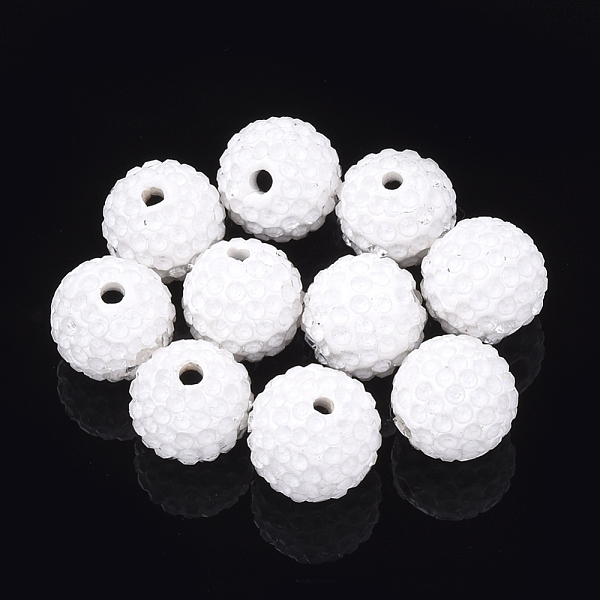PandaHall Handmade Polymer Clay Rhinestone Beads, Round, White, 14mm, Hole: 1.8mm Polymer Clay+Glass Rhinestone Round White
PandaHall Handmade Polymer Clay Rhinestone Beads, Round, White, 14mm, Hole: 1.8mm Polymer Clay+Glass Rhinestone Round White