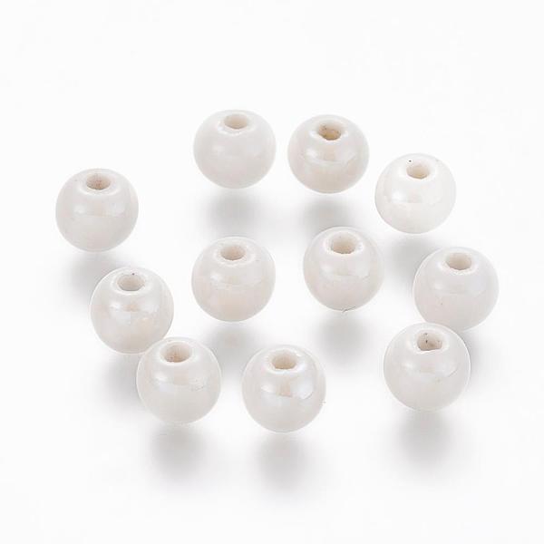 PandaHall Pearlized Handmade Porcelain Round Beads, White, 6mm, Hole: 1.5mm Porcelain Round White
PandaHall Pearlized Handmade Porcelain Round Beads, White, 6mm, Hole: 1.5mm Porcelain Round White