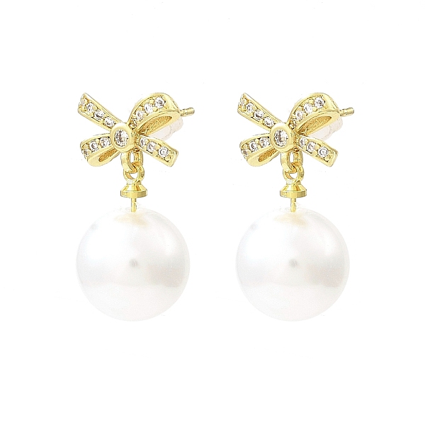 PandaHall Bowknot Brass Micro Pave Cubic Zirconia Stud Earrings, with Plastic Pearl Beads, Long-Lasting Plated, Lead Free & Cadmium Free..., White
PandaHall Bowknot Brass Micro Pave Cubic Zirconia Stud Earrings, with Plastic Pearl Beads, Long-Lasting Plated, Lead Free & Cadmium Free..., White