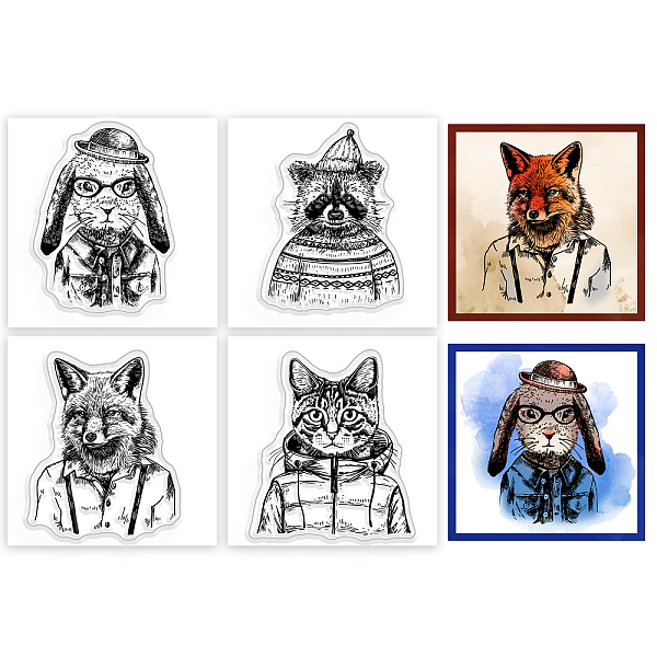 PandaHall 4Pcs 4 Styles PVC Stamp, for DIY Scrapbooking, Animals, 55x55mm, 1pc/style Plastic Other Animal
PandaHall 4Pcs 4 Styles PVC Stamp, for DIY Scrapbooking, Animals, 55x55mm, 1pc/style Plastic Other Animal