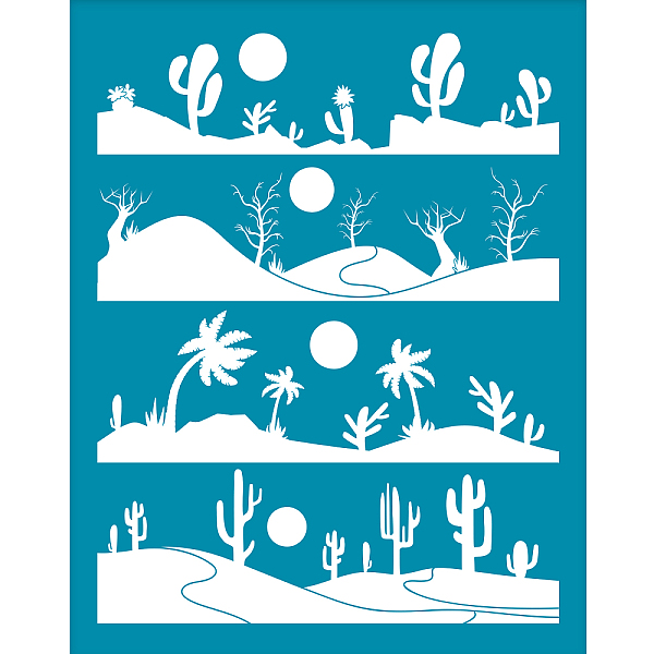 PandaHall OLYCRAFT 10x12.7cm Plants Theme Silk Screen for Polymer Clay Desert Tree Cactus Thorns Silk Screen Printing Stencils Reusable..., Cyan
PandaHall OLYCRAFT 10x12.7cm Plants Theme Silk Screen for Polymer Clay Desert Tree Cactus Thorns Silk Screen Printing Stencils Reusable..., Cyan